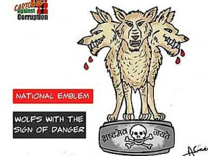 Aseem Triveid's cartoon that landed him in jail for sedition