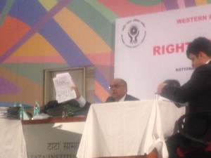 Pic courtesy- kractivist.org Acting Chairperson getting angry at Maharashtra state dept for misleading the NHRC hearing 