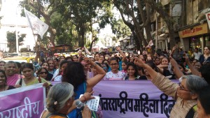 Mumbai- International women day march 8,2016 dadar rally